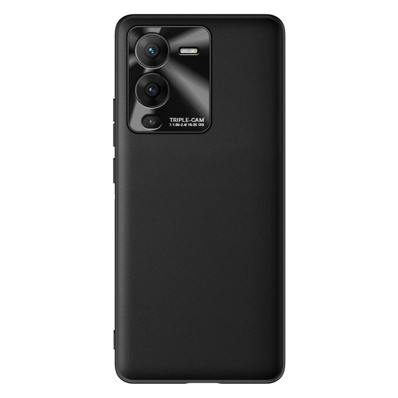 Vivo S15 Pouzdro na telefon z tekuté kůže: Ochranný kryt proti pádu, proti znečištění.