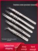 High-grade Stainless Steel Heat-Dissipating Tweezers with Holes for Circuit Board and Hair Nest Repairs