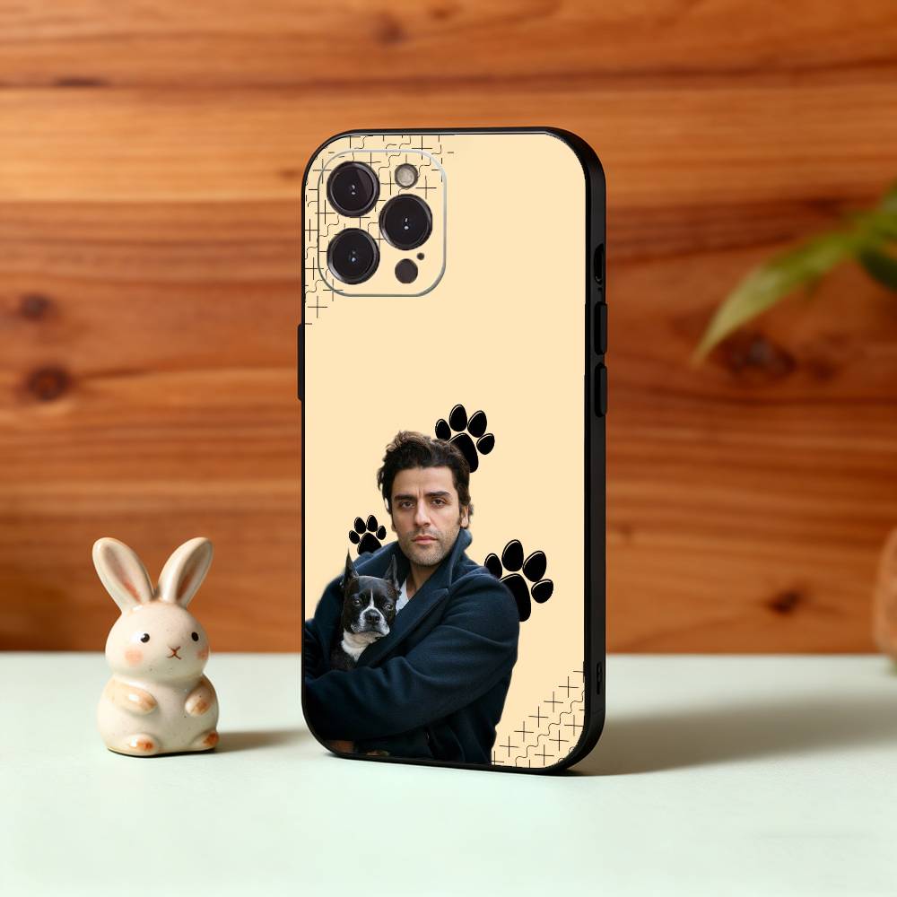 Actor O-Oscar I-Isaac Phone Case For iPhone17 16 15 14 13 12 11 Pro Max Plus,5G Soft Black Case