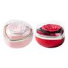 Romantic Preserved Flower Flip Ring Box Heart Shape Birthday Gift Packaging Box  for Lover