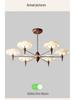 French Vintage Style Modern Minimalist Chandelier for Dining, Study, Bedroom, or Aisle