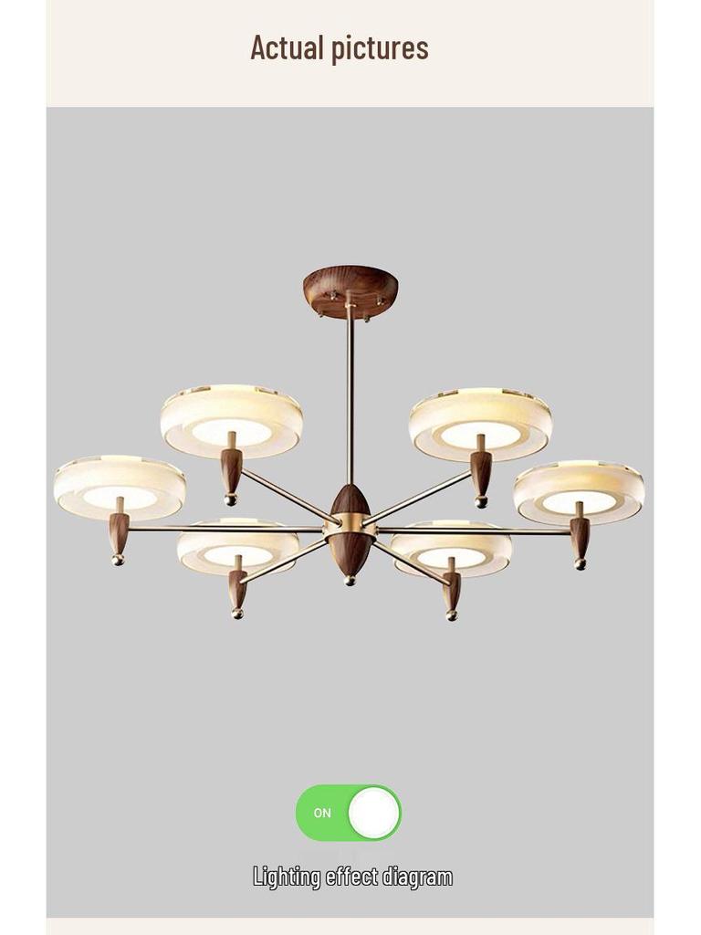 French Vintage Style Modern Minimalist Chandelier for Dining, Study, Bedroom, or Aisle