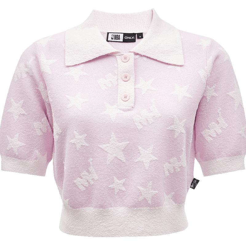 ONLY Women's NBA Co-branded Short-Sleeve Polo Knit Top