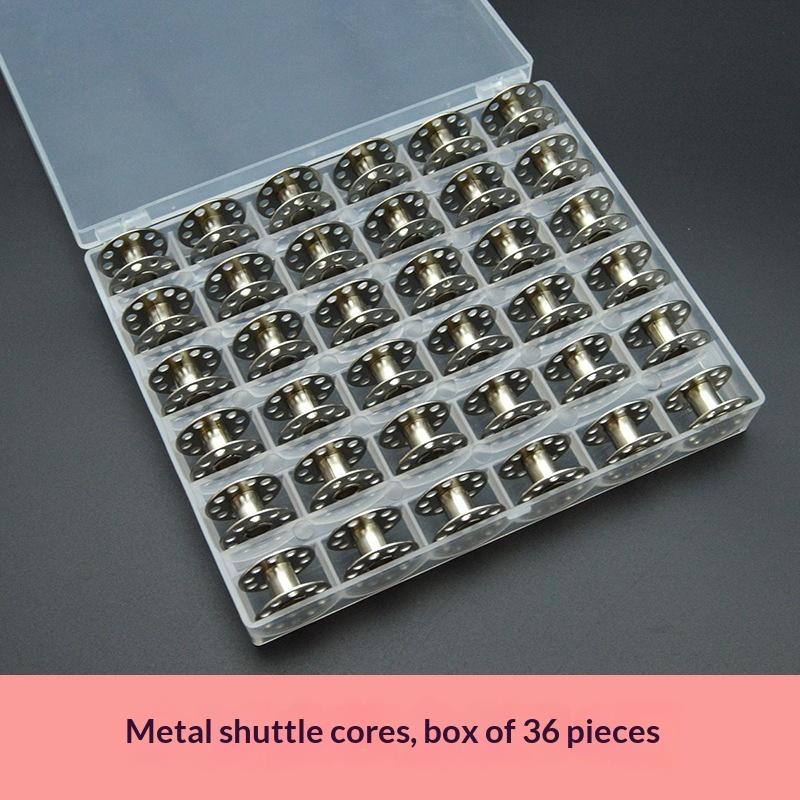 25PCS Universal Fit Sewing Machine Bobbins with Storage Holder Box for Home Handheld Machines Suitable for Beginners and Tailors