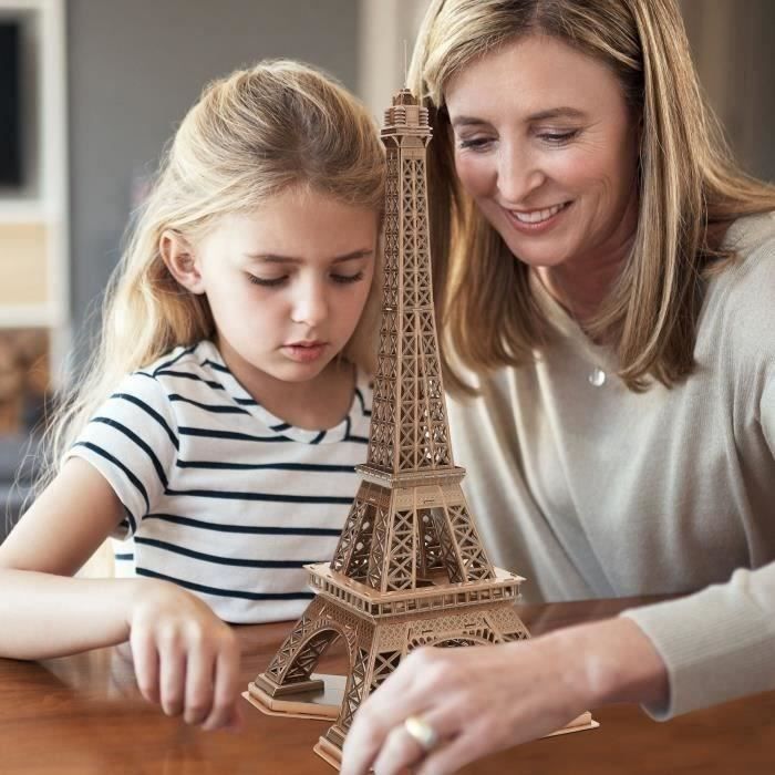 Puzzle 3D - Tour Eiffel - Jeu De Construction - EXPLORA - 80 Pièces - Dès 8 Ans