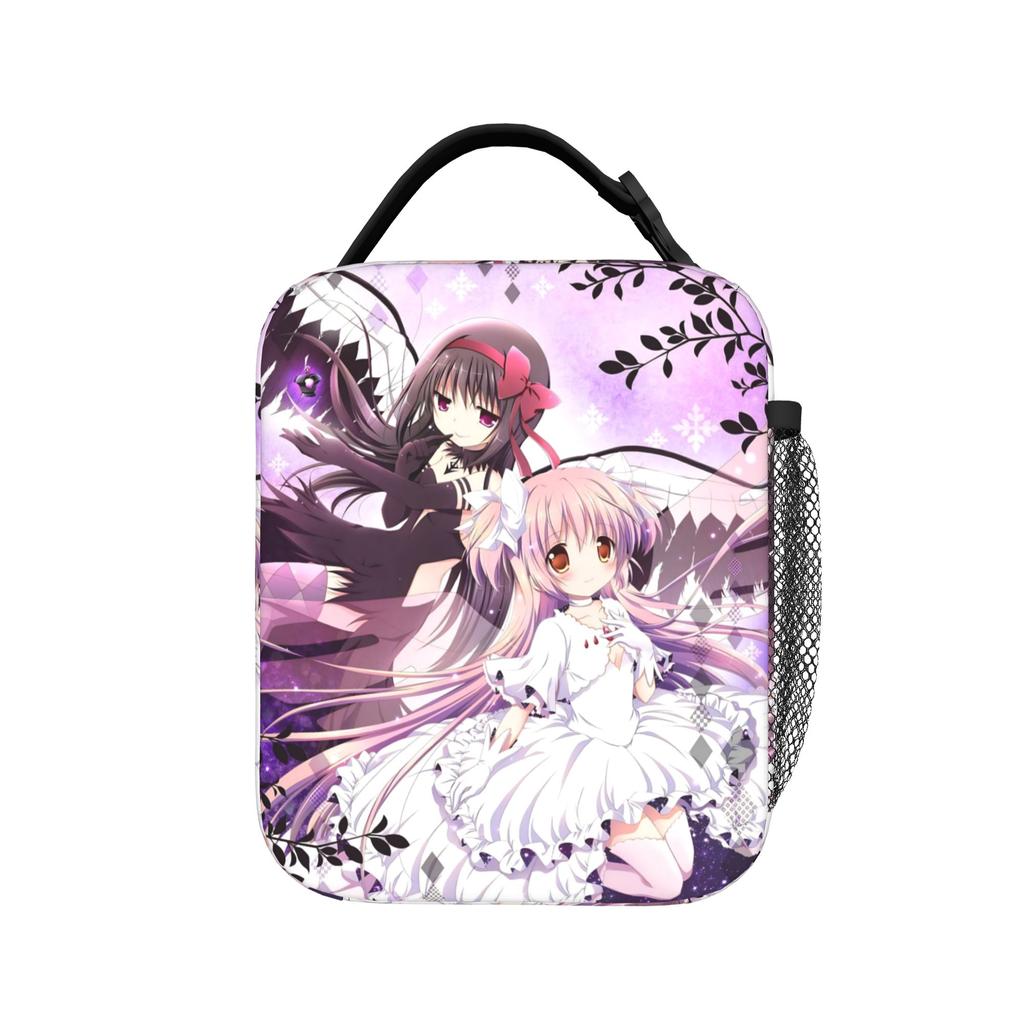 Puella Magi Madoka Magica Insulated Lunch Bag Portable Cute Anime  Reusable Cooler Bag Tote Lunch Box School  Outdoor Food Bag