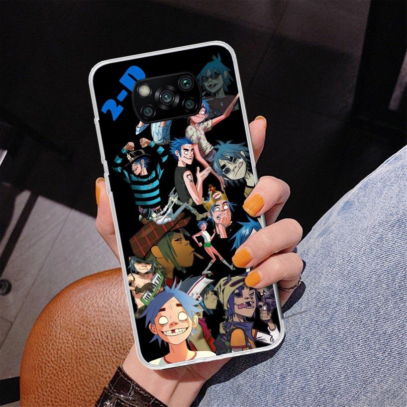 Gorillaz Anime Phone Case For Xiaomi Poco X7 X6 X5 Pro F7 Ultra Redmi 15C 15 13C 13 12C 12 10 10A 10C 9 9A 9C 9T Cover Poco X7 X