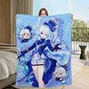 Furina Fontaine Genshin Impact arte carina Furien Flanella calda morbida coperta di peluche per divano soggiorno ufficio camera da letto regalo da viaggio