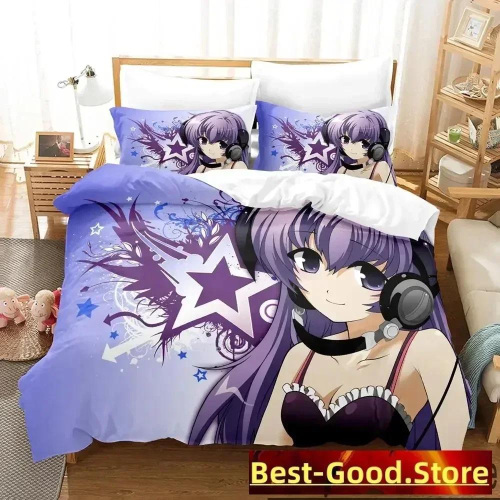 3D Anime Higurashi When They Cry Bedding Set Duvet Cover Sheet Printed Bed Set Pillowcase Full Queen King Size Comforter Bedroom