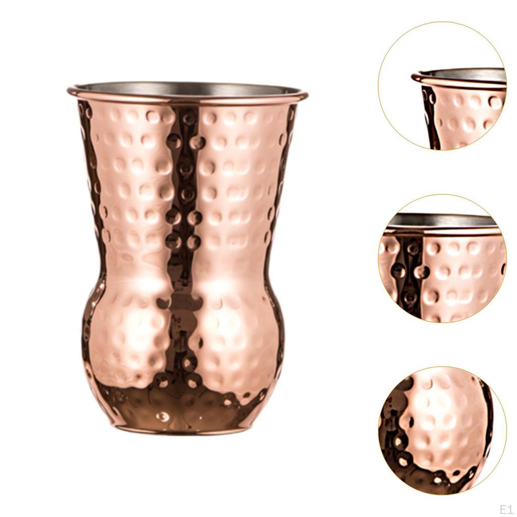 Stainless Steel Beer Mug Cocktail Stemless Moscow Mules Unbreakable