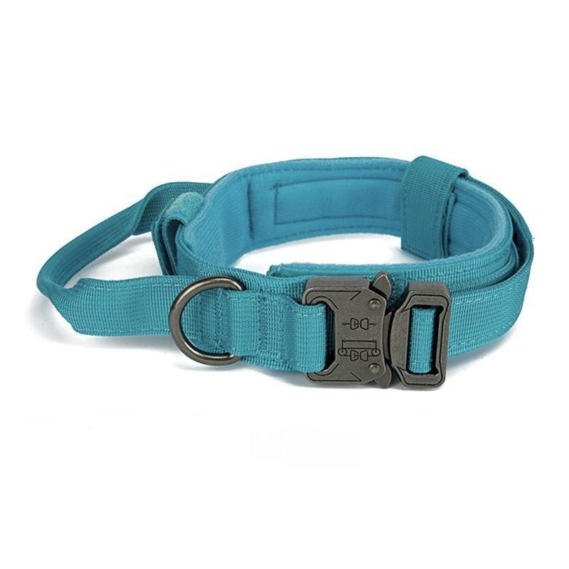 Tactical Dog Collar Adjustable Nylon Dog Supplies With Heavy Duty Metal Buckle Durable Training Collar For Medium And Large Dogs