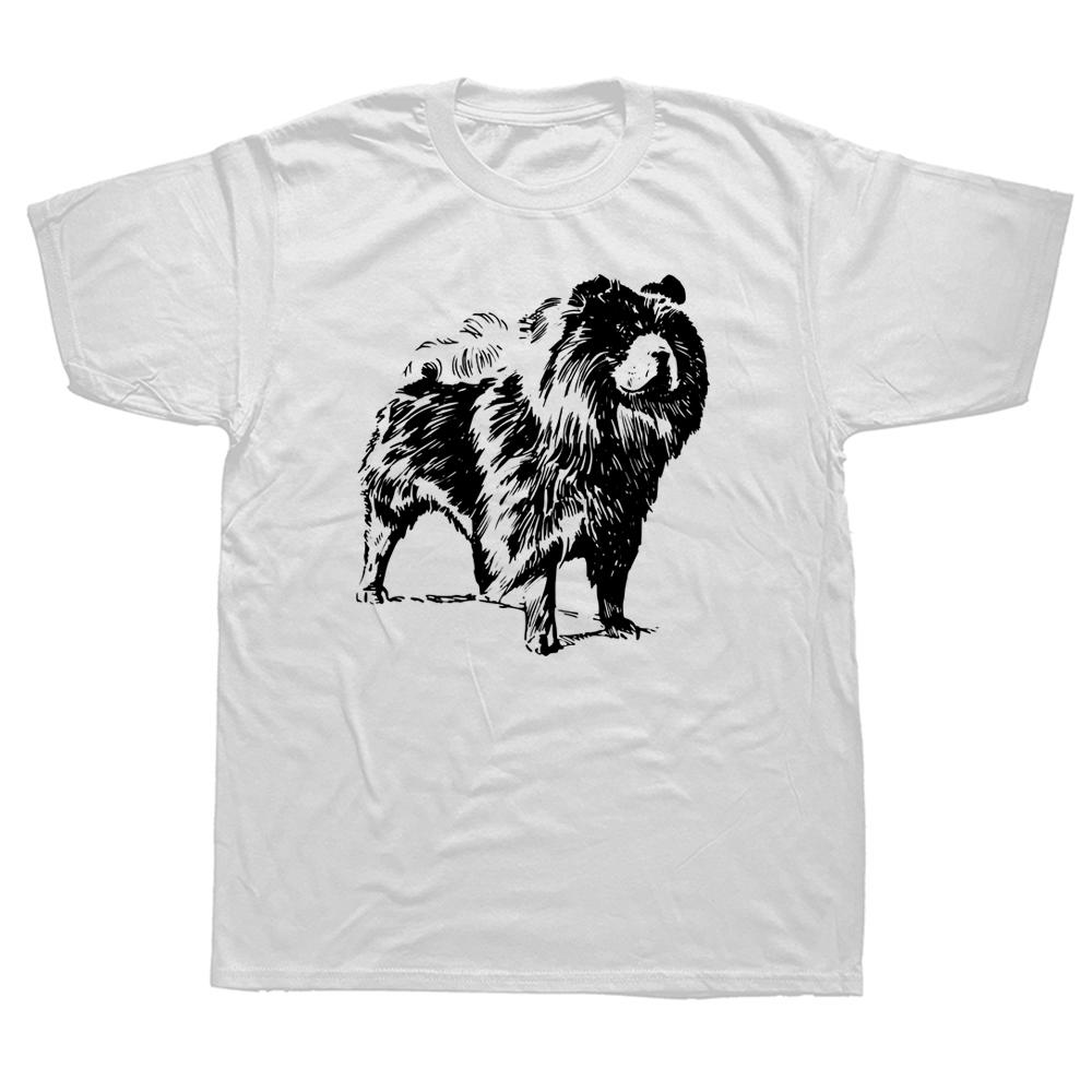Dabbing Chow Chow Dab Dance Dog T Shirts Graphic Cotton Streetwear Short Sleeve Birthday Gifts Vintage Style Tshirt UnisexF