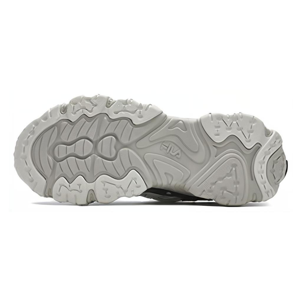 New FILA FLUID 5 Cat Paw 5.0 Wear Resistant Low Top Casual Shoes Men's White Gray F12M422103FSV