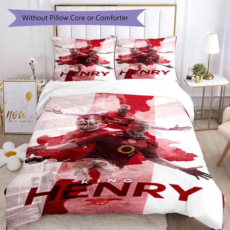 Arsenal Football Player Comforter Cover Set Design for Dormitory Lightweight Christmas Gift