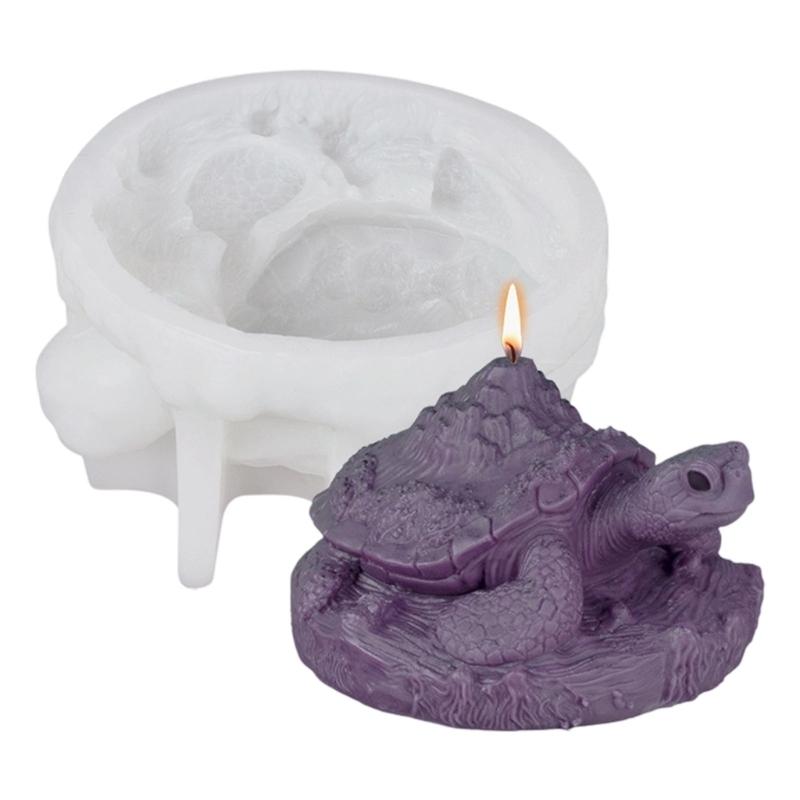 Tortoise Statue Silicone Candle Molds Tortoise Figurine Silicone Molds for Epoxy Resin Candle Soap Cement Silicone Molds