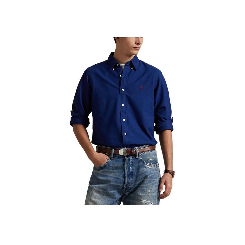 Polo Ralph Lauren Solid Color Single-Breasted Loose Long Sleeve Shirt Men shirts MNPOWOV16824487-400