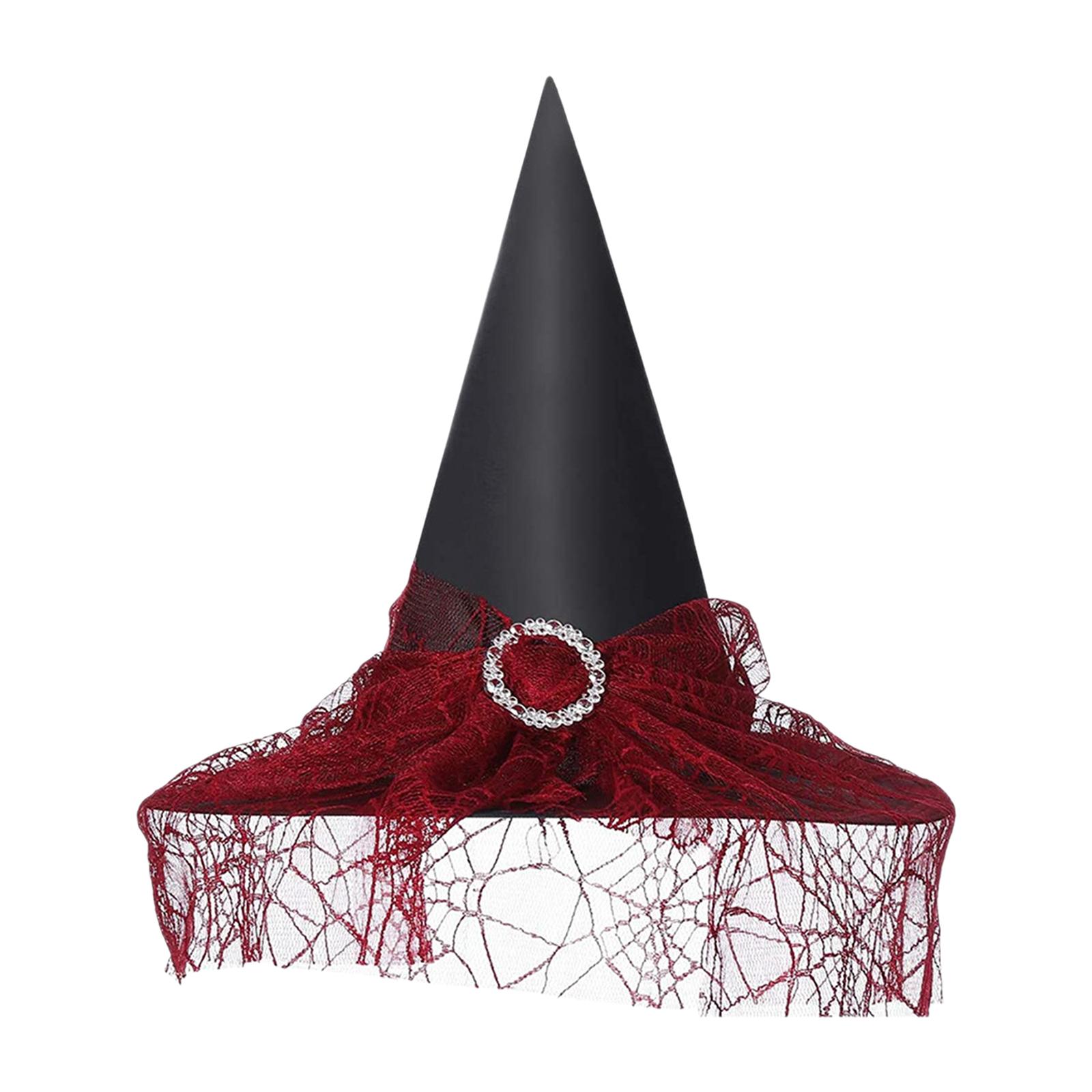 Halloween čarodějnický klobouk Strašidelný strašidelný špičatý klobouk se širokým okrajem Halloweenský dárek pro muže Ženy Děti Halloween Kostým Cosplay Party Festivaly Dekorace