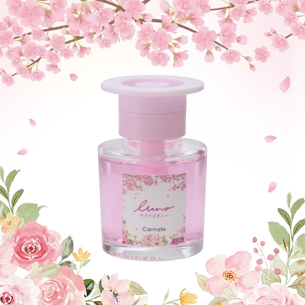 Carmate Car Air Liquid for Drink Holders and Sakura with a Spring Floral Scent Wrapped in the Gentle Spring Breeze and L396 Freshener, Type,