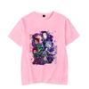 New Fashion Kamado Tanjirou Tsuyuri Kanao Print T-Shirt Casual Short Sleeve Anime Graphic Tee Shirt Unisex Loose Harajuku Shirts