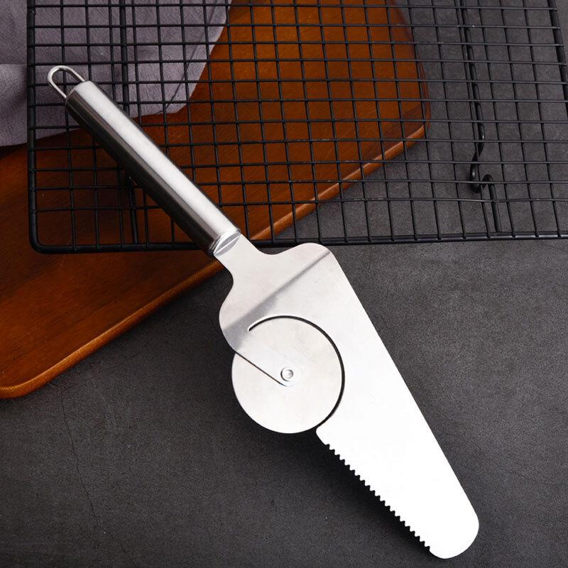 Edelstahl 2-in-1 Pizza Schneider Spatel