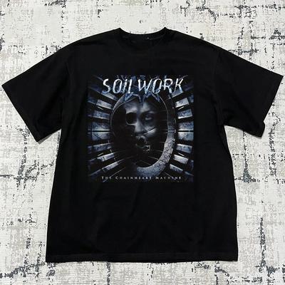 Soilwork Band Chainheart Machine Black Cotton  Full Size S-5XL Unisex T-Shirt