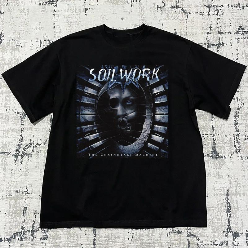 Soilwork Band Chainheart Machine Black Cotton  Full Size S-5XL Unisex T-Shirt M