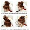 Messy Hair Bun Extensions Gumka Syntetyczne doczepianie włosów Kręcone Faliste Messy Syntetyczny Chignon Scrunchy Updo Hairpiece Dla Kobiet Dziewcząt