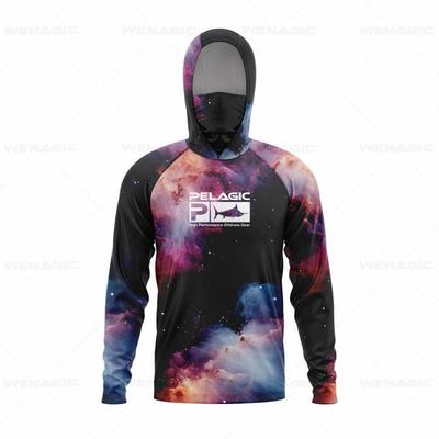 Pelagic UV-Protective Hooded Fishing Shirt for Sun Protection