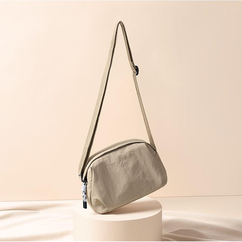 GOLF Crossbody Bag, Shoulder Bag, Lightweight Casual Side Bag, Water-Resistant Small Satchel, Beige