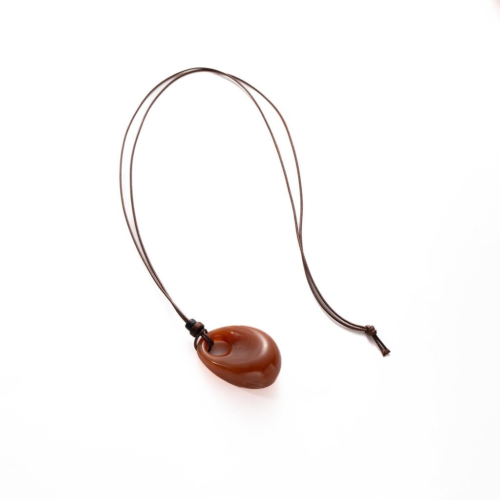 Vintage Maillard Irregular Neck Ring Necklace Fashion Temperament Simple Design Sweater Chain