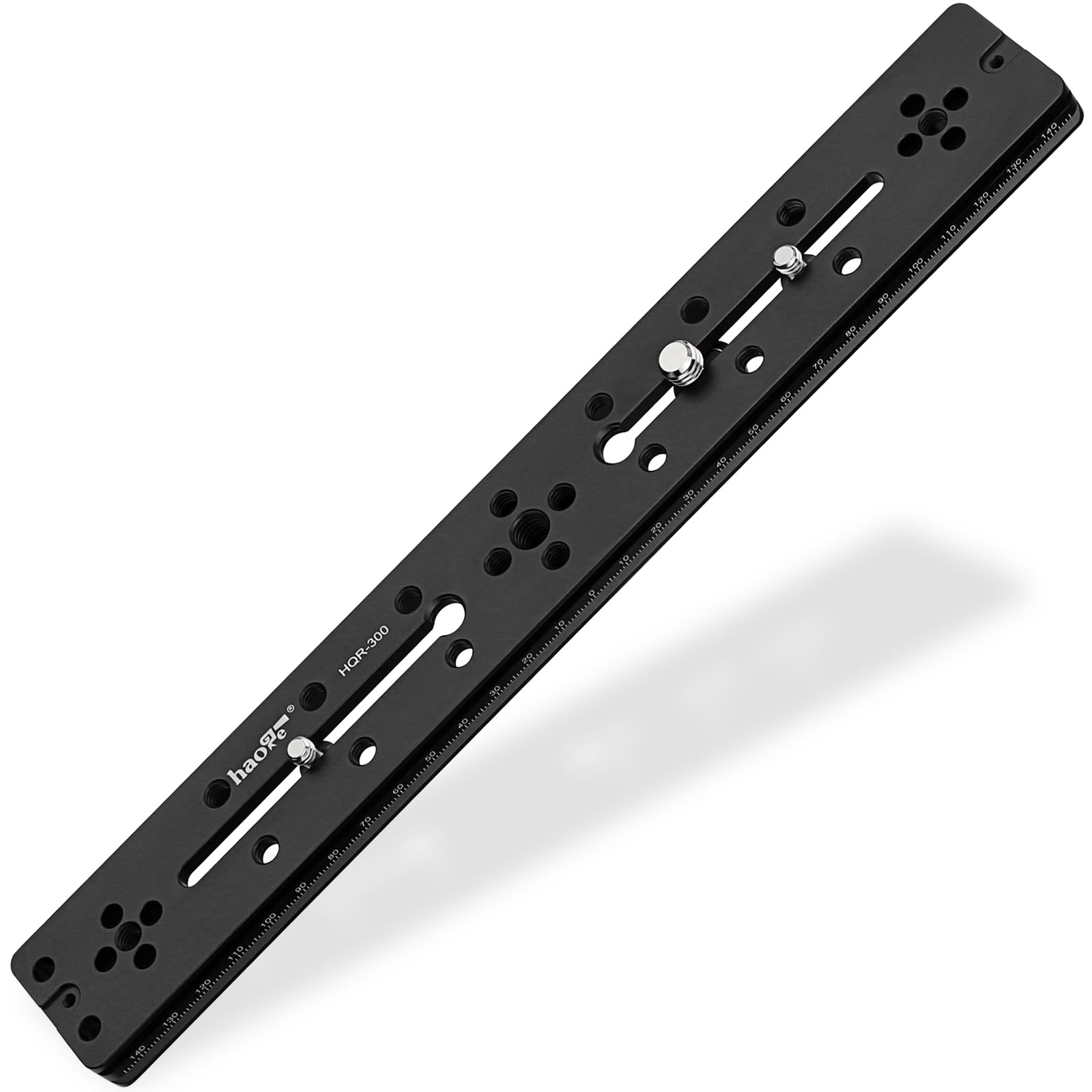 

Haoge 300mm Multipurpose Dual Groove Long Quick Release Extender Rail Sliding Plate for Camera Tripod Ball Head Compatible with and Sunway Photo чорний