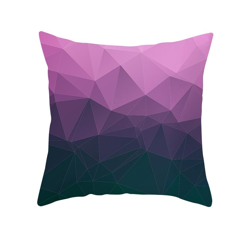 Household Products Colorful Printed Geometric Mirror Space Pillow Case Cushion Waist Pillow Case