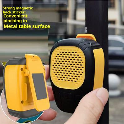 Tragbarer Bluetooth-kompatibler Lautsprecher Klarer Klang IP56 Wasserdicht Universeller magnetischer Clip-On Kabelloser tragbarer Lautsprecher