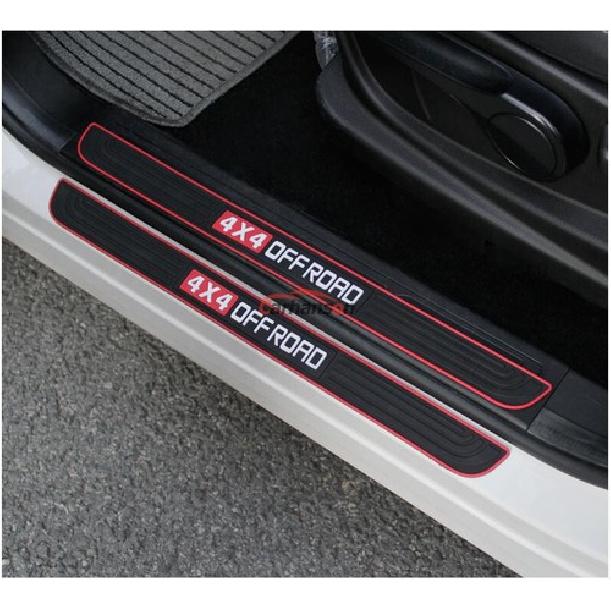 Auto Accessories Rubber Car Door Scuff Sill Cover Panel Step Protector Guard