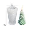 Luoye Christmas Tree 3D Candle Soap Mould DIY Candle Epoxy Mold Handmade Candles Aroma Wax Soap Molds for Decoration