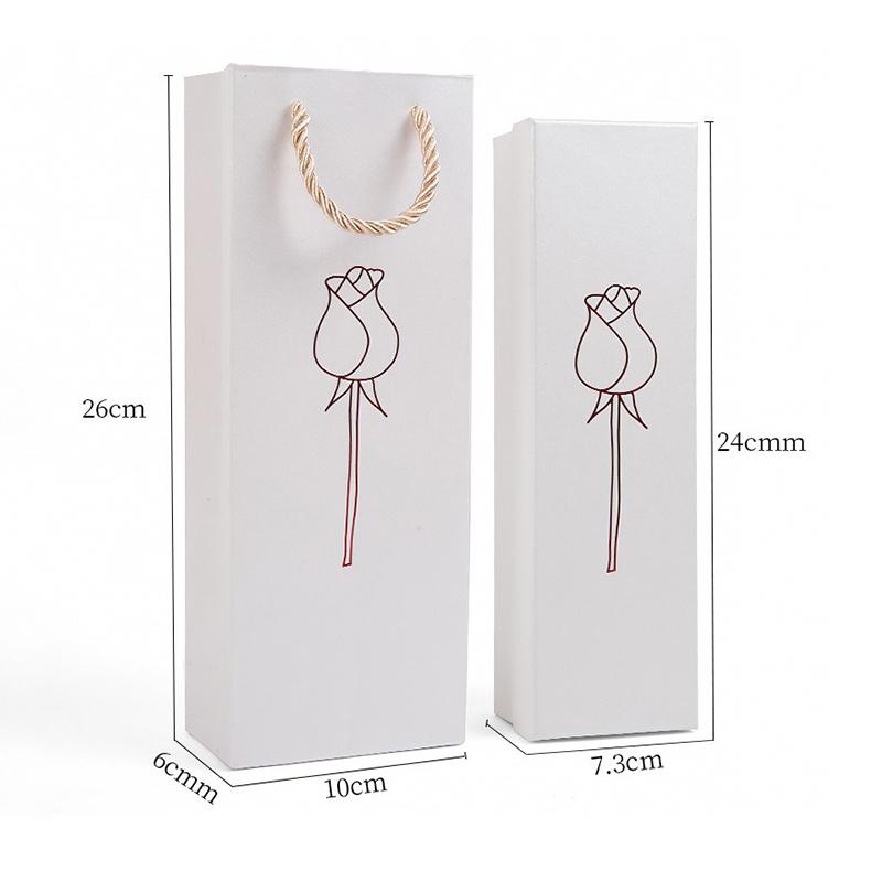 Rose Jewelry Box Creative Ring Necklace Packaging Display Boxes Wedding Ring Gift Box Women's Rings Jewelry Pack Storage Boxes