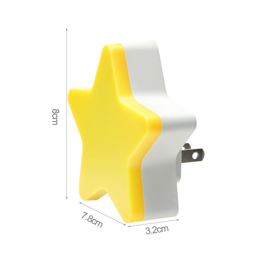 Lumină de noapte cu LED Mini Star Lumină de dormit pentru bebeluși Lămpi de noptieră Lumină de noapte cu control senzor cu LED