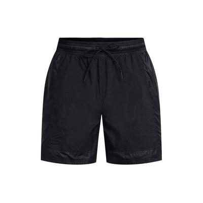 Solid Color Lace-Up Woven Casual Sports Shorts Men Shorts Black 1383373-001