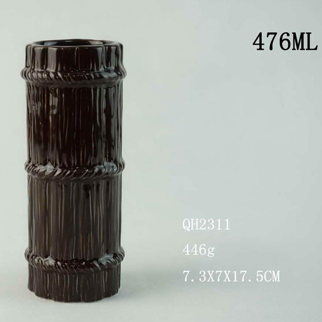 Κεραμική Κούπα Χαβάης TIKI Δημιουργική Κούπα Κοκτέιλ Ανάγλυφη Κούπα Νερού Κούπα Tiki Πρόσωπο Ζόμπι