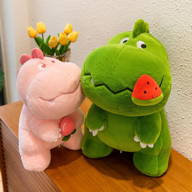 Adorable Plush Dinosaur Pillow Cute Snack Dinosaur Stuffed Toy Perfect Birthday Gift For Girls