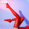 Silky Shiny Lace Silicone Non-Slip Long Thigh-High Stockings