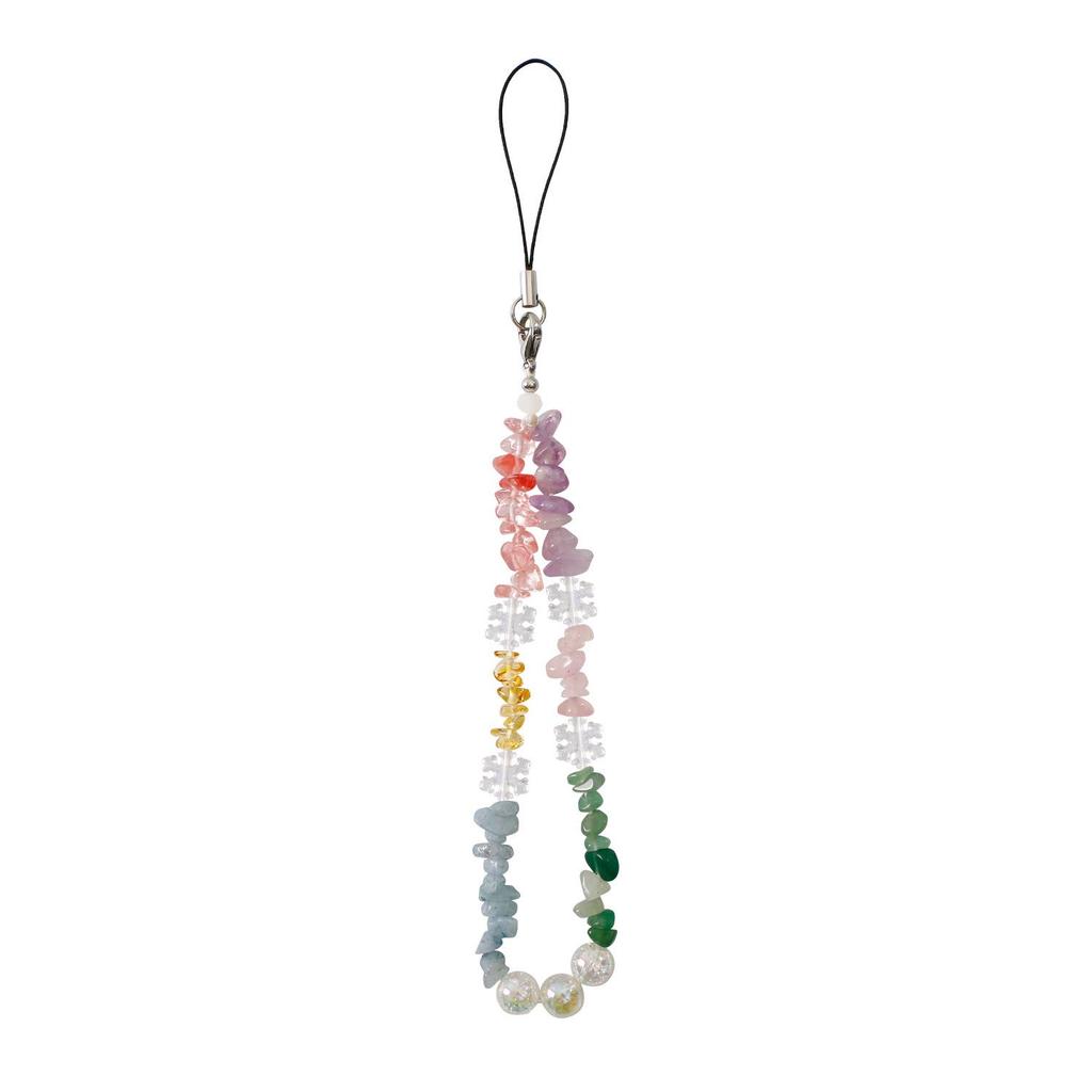 Amethyst Splitter Perlen Handyband - Handgefertigtes Damen Natursteinband
