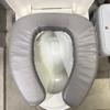 WC-emelő időseknek, Hordozható csúszásgátló vízálló párnázott ülésű WC-emelő segédeszköz időseknek, fogyatékosoknak, terheseknek, otthoni használatra, utazáshoz