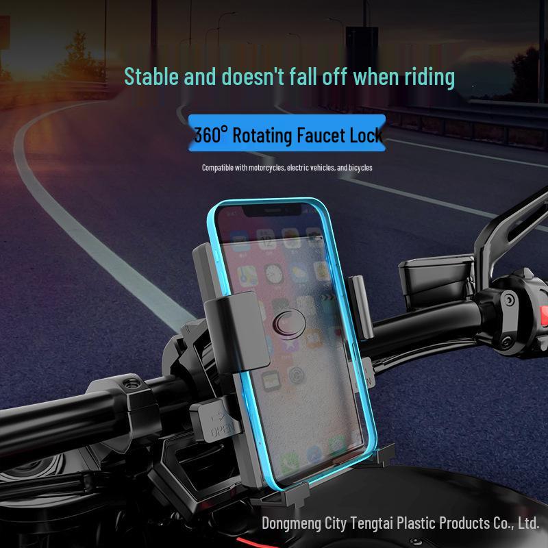 

Shockproof Phone Holder for Electric Vehicles and Motorcycles Handlebar Version N1