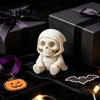 Hand Painted Ghost Ornament 3D Printed Halloween Mummy Figurine, Blank DIY Paintable Bandage Pumpkin Statue, Creative Holiday Gift Mini Desktop