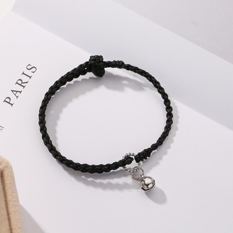 PANJBJ Kaninchen Armband für Damen Mädchen Rotes Geflecht Verstellbarer Schmuck Neujahrs Geburtstagsgeschenk Dropshipping Großhandel