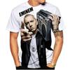 Rapper EMINEM 3D Printed Hip-hop T-shirt Men Women's Clothing Tees Harajuku Fashion Casual Short-sleeved Hip-hop Shirt Y2k Tops