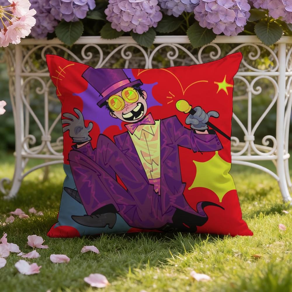 Coole Cartoon S-Superjail Kissenbezug für Zuhause & Auto, Doppelszenen-Kissenbezug: Wendbar für höchsten Tragekomfort