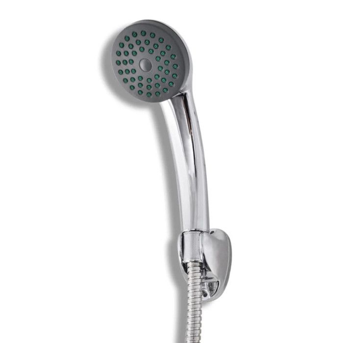Robinet de douche mural VIDAXL avec pomme de douche amovible - Chrome