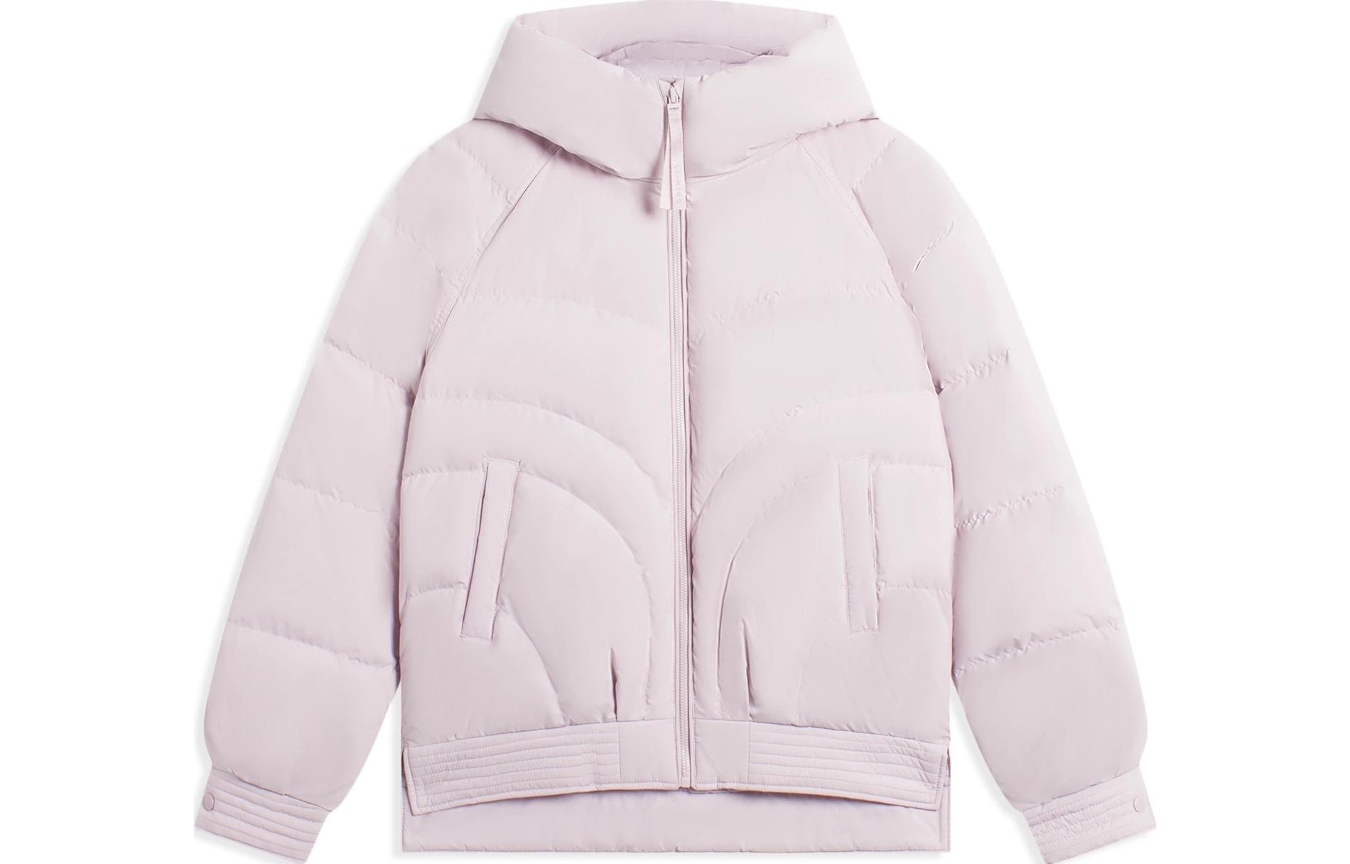 Li Ning Fitness Series Down Jacket Women s Lotus Root Powders Purple AYMS030-3 XXL